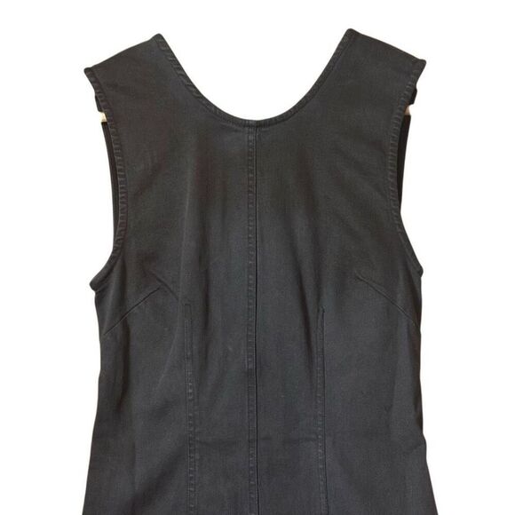 Free people tell me about it midi dress open back soft denim black size 2 new - Picture 11 of 12